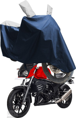 SS FOR YOUR SMART NEEDS Two Wheeler Cover for Mahindra(Mojo UT 300, Blue, Silver)
