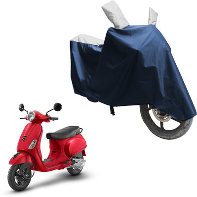 SS FOR YOUR SMART NEEDS Two Wheeler Cover for Vespa(Urban Club, Blue, Silver)