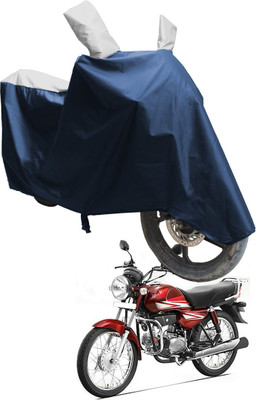 SS FOR YOUR SMART NEEDS Two Wheeler Cover for Hero(HF Dawn BS6, Blue, Silver)