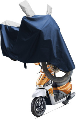 SS FOR YOUR SMART NEEDS Two Wheeler Cover for Mahindra(Gusto 125 BS6, Blue, Silver)