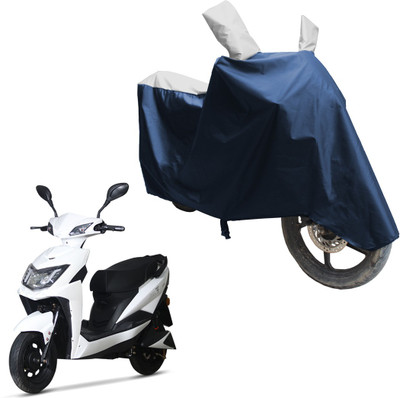 SS FOR YOUR SMART NEEDS Two Wheeler Cover for Techo Electra(Neo, Blue, Silver)
