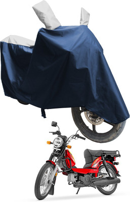 SS FOR YOUR SMART NEEDS Two Wheeler Cover for TVS(Victor Premium, Blue, Silver)