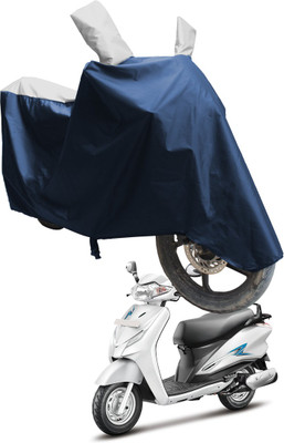 SS FOR YOUR SMART NEEDS Two Wheeler Cover for Hero(Duet LX 110CC BS6, Blue, Silver)