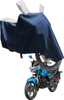 SS FOR YOUR SMART NEEDS Two Wheeler Cover for Hero(Glamour Programmed FI BS6, Blue, Silver)