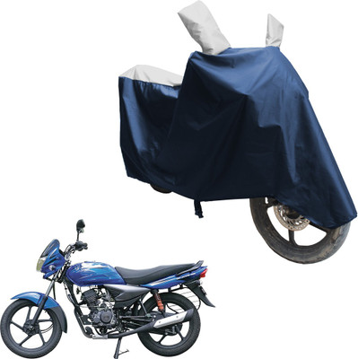 SS FOR YOUR SMART NEEDS Two Wheeler Cover for Bajaj(Platina 125, Blue, Silver)