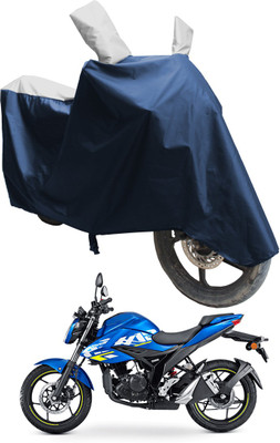 SS FOR YOUR SMART NEEDS Two Wheeler Cover for Suzuki(Gixxer Special Edition BS6, Blue, Silver)