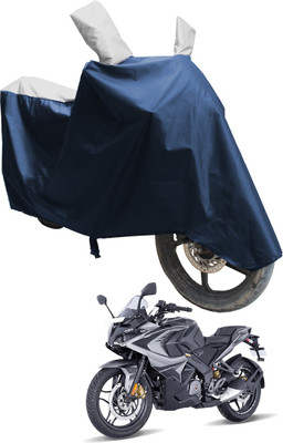 SS FOR YOUR SMART NEEDS Two Wheeler Cover for Bajaj(Pulsar SS400, Blue, Silver)