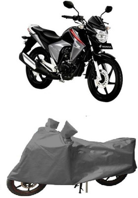 Anlopeproducts Waterproof Two Wheeler Cover for Honda(Unicorn Dazzler, Grey)