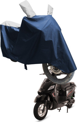 SS FOR YOUR SMART NEEDS Two Wheeler Cover for Hero(Electric NYX HS500 ER BS6, Blue, Silver)
