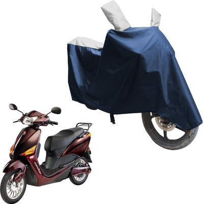 SS FOR YOUR SMART NEEDS Two Wheeler Cover for Hero(Electric Optima Plus, Blue, Silver)