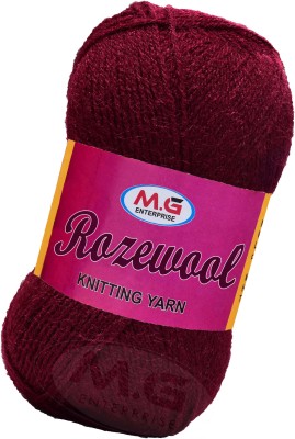 M.G Enterprise Represents Rosemary Mehroon 300 gms Wool Ball Hand knitting wool-WD Art-FIF