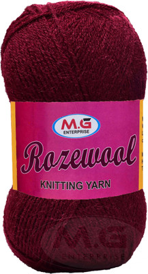 Simi Enterprise Represents Rosemary Mehroon 200 gms Wool Ball Hand knitting wool-WD Art-FIF