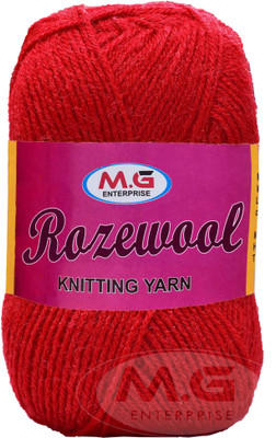 KNIT KING Represents Rosemary Red 200 gms Wool Ball Hand knitting wool-TD Art-GJJ