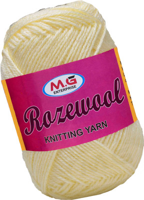 Simi Enterprise Represents Rosemary Cream 400 gms Wool Ball Hand knitting wool-QD Art-FHH