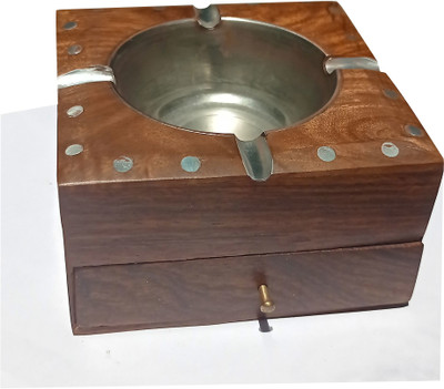 SWH Brown Wood Ashtray
