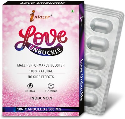 inlazer Love Unbuckle | Organic Capsules Tones Up Male Sensitive Muscles & Energy(Pack of 5)