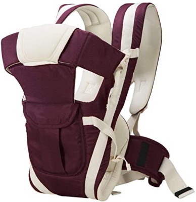 AGS MART purple Baby Carrier Bag & Baby SPOONS Combo BABY CARRIER (Front Carry facing in) Baby Cuddler(Purple, Front Carry facing in)