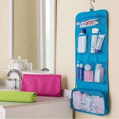 VIRZA TRADE Folding Wall Hanging Dressing Kit Makeup Organizer Multi Utility Kit Waterproof Multipurpose Bag(Multicolor, 8 inch)