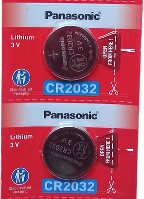 Panasonic CR2032 3V Coin cell  Battery(Pack of 2)