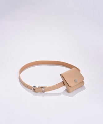 Haute Sauce Women Beige Artificial Leather Belt