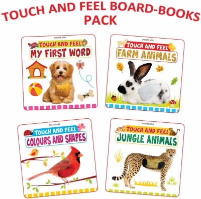 Touch and Feel Series - (4 Titles)(English, Board Book, Dreamland Publications)