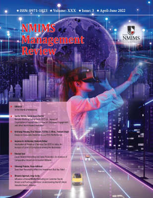 NMIMS Management Review - April-June2022(Paperback, Tapan Kumar Panda - Editor in Chief)