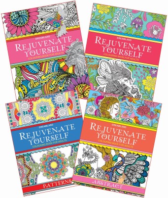 Rejuvenate Yourself - Pack (4 Titles)  - Colouring Book for Adults(English, Paperback, Unknown)