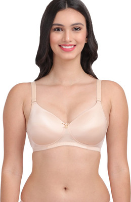 AMOUR SECRET 3/4th Coverage T-shirt Bra Women Push-up Lightly Padded Bra(Beige)