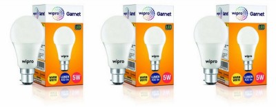 Wipro 12 W Standard B22 LED Bulb(Yellow, Pack of 3)