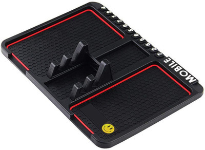 TECHGEAR Silicone Standard Mat For  Universal For Car(Black)