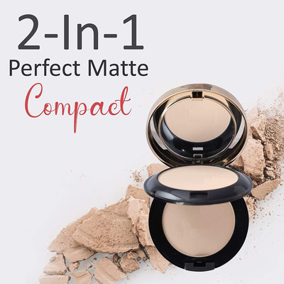 SEUNG 2 IN 1 Full Coverage Long Lasting Makeup Face Powder Compact(BEIGE, 20 g)