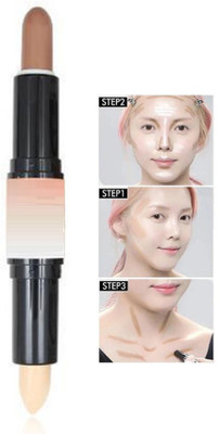 tanvi27 3D Makeup Contour Highlight Stick Double-ended Contouring Highlighter  Concealer(MULTI COLOR, 4 g)
