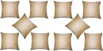 Lushomes Solid Cushions Cover(Pack of 10, 40 cm*40 cm, Beige)