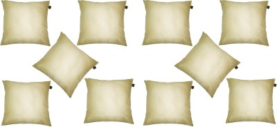 Lushomes Solid Cushions Cover(Pack of 10, 40 cm*40 cm, Beige)