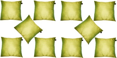 Lushomes Solid Cushions Cover(Pack of 10, 40 cm*40 cm, Green)