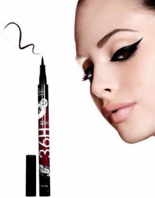 KAATO Waterproof liquid eye liner 36 hours stay pack of 1 3 g (Deep black) 3 ml (RED) 4 ml(RED)