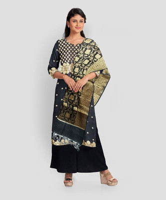 The SDF India Cotton Silk Self Design Salwar Suit Material