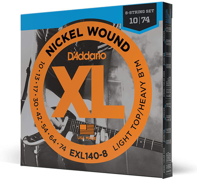 D'ADDARIO Electric ‎EXL140-8 Guitar String(8 Strings)