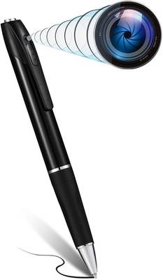 TECHNOVIEW 4K Pen Spy Camera Hidden Full HD 1080p Video Audio Recording 90 Minutes Security Camera