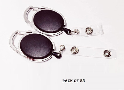 NSSP Plastic, Stainless Steel ID Badge Reel(Pack of 25)