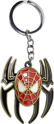 BIPS ENTERPRISES Stylish Marvel Avengers Spider Man With Spider Logo Metal Keychain Key Ring Key Chain