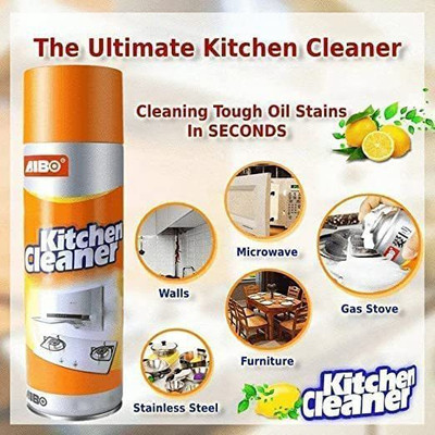omkar MULTI PURPOSE FOAM CLEANER KITCHEN CLEANER SPRAY OIL STAIN REMOVING(500 ml)