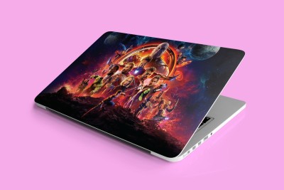 You Are Awesome YAA - Avengers End Game Design Double Layered Laptop Skin (15.6inch) Vinyl Laptop Decal 15.6