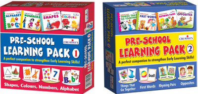 CREATIVE'S "Pre School Learning Pack - I & II"(Multicolor)