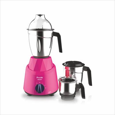 Preethi Galaxy MG 225 750 W Mixer Grinder (3 Jars, Pink)