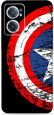 SkinoMania Nord-Ce2-(5G) Mobile Skin(Multicolour Captain-America-Shield)