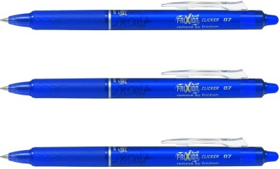 PILOT Frixion Roller Ball Pen(Pack of 3, Blue)