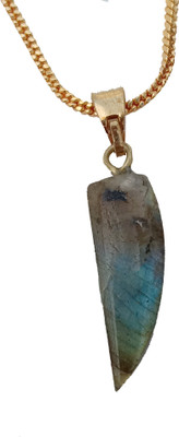 uniqueitems Labradorite Brass Pendant