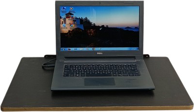 OnlineCraft Wood Portable Laptop Table(Finish Color - black, Pre Assembled)
