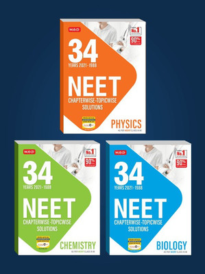 MTG 34 Years NEET Previous Year Solved Question Papers With NEET Chapterwise Topicwise Solutions - NEET 2022 Preparation Books, Set Of 3 Books NTA Neet 34 Years Questions, Physics Chemistry Biology(Paperback, MTG Editorial Board) MTG 34 Years NEET Previous Year Solved Question Papers With NEET Chapterwise Topicwise Solutions - NEET 2022 Preparation Books, Set Of 3 Books NTA Neet 34 Years Questions, Physics Chemistry Biology(Paperback, MTG Editorial Board)